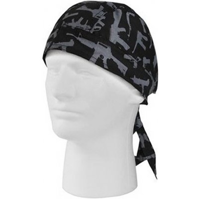 Šátek headwrap GUN PATTERN ČERNÁ – Zbozi.Blesk.cz