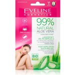 Eveline Cosmetics 99% Natural Aloe Vera Post-Depilatory Cream Zklidňující gel po depilaci 2 x 5 ml – Zboží Mobilmania