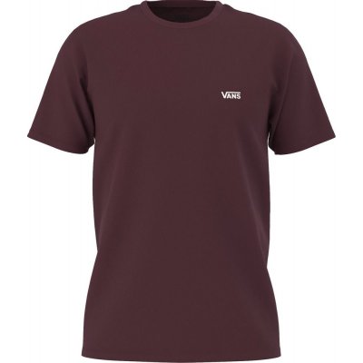 Vans MN LEFT CHEST LOGO T burgundy – Zbozi.Blesk.cz