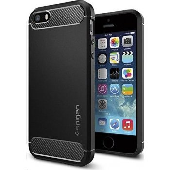 Pouzdro Spigen Rugged Armor iPhone SE / 5s / 5 černé