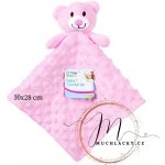 First Steps růžový usínáček s medvídkem – Zboží Mobilmania