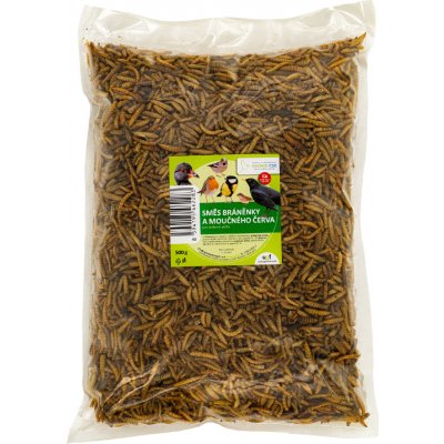 Underground Food CZ Směs pro ptáky s bráněnkou a moučným červem 500 g – Sleviste.cz