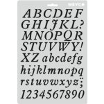 Šablona 20x31 cm Písmena a čísla – Sleviste.cz