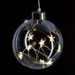 Solight LED vánoční koule skleněná 10LED 2x AA IP20 – Hledejceny.cz