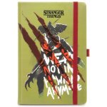 CurePink Poznámkový A5 blok Netflix Stranger Things Not in Hawkins 14,8 x 21 cm SR73806 – Zboží Dáma