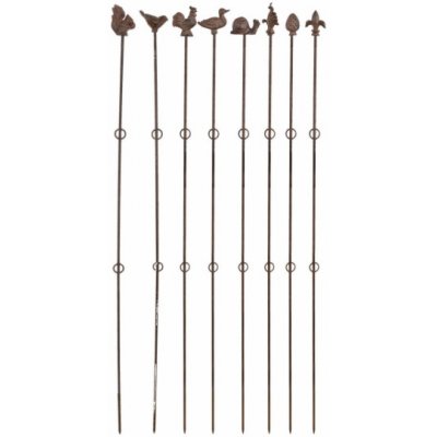 Podpora pro rostliny WINDOW DRESSING, rovná, 125cm, balení obsahuje 8 kusů!|Esschert Design – Zboží Dáma