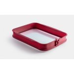 coox Pekáč do trouby se skleněnou základnou 36x27 cm vínová – Zboží Mobilmania
