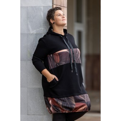 Italy fashion Šaty s kapucí FLAME Kočky – Zboží Dáma