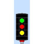 Němeček návěstidlo AŽD odjezdové Z,Č,Ž h390c – Zboží Dáma