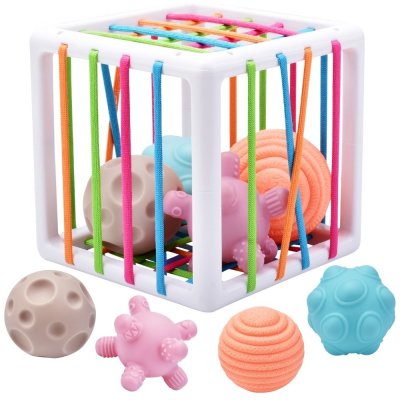 WOOPIE Flexibilní senzorický vkládačka tvarů Crazy Ss 5 ks – Zboží Živě