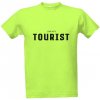 Pánské Tričko Tričko s potiskem Nenápadný turista pánské Green apple
