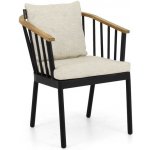 Apple Bee Condor, 60x64x78 cm, rám hliník černá Black područky teak, sedáky venkovní látka Olefin Natural Oak – Hledejceny.cz