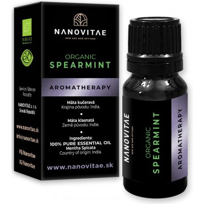 Nanovitae Spearmint esenciální olej Organic quality 10 ml – Hledejceny.cz