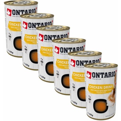 Ontario Cat chicken drink 6 x 135 g
