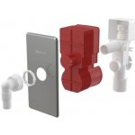 Alcadrain sifon pračkový podomítkový s přivzdušněním, nerez APS3P – Sleviste.cz