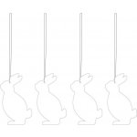 Velikonoční dekorace Deco Hare White set 4 ks COOEE Design – Hledejceny.cz