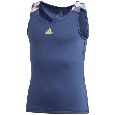 adidas G Keyhole Tank tech indigo/shock yellow – Zboží Dáma