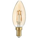 Diolamp LED Spiral Filament Candle Amber žárovka 3W/230V/E14/2700K/200Lm/300° – Hledejceny.cz