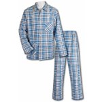Luiz Jirka 126 pánské pyžamo dlouhé propínací flanel sv.modré – Zboží Dáma