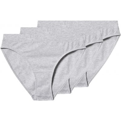 esmara Dámské kalhotky s BIO bavlnou 3 kusy šedá – Zboží Dáma