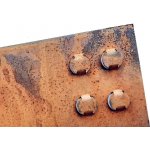 Ocelový obrubník s trny – Steel Border Rust S 1,5/100 - tloušťka 1,5 mm, výška 10 cm, délka 1 m – Sleviste.cz