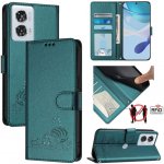 Vsechnonamobil 79358 ART CAT Peněženkový obal s řemínkem pro Motorola Edge 50 Fusion zelený – Zboží Živě