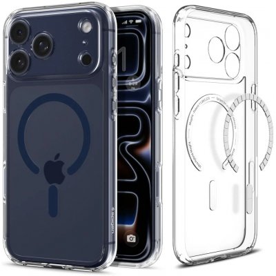 Spigen Ultra Hybrid MagFit MagSafe iPhone 17 Pro Max - Clear/Deep Blue – Zboží Mobilmania