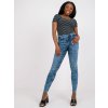 Dámské džíny STÍNOVANÉ SKINNY džíny D85035C62220M263-BLUE