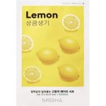 Missha Airy Fit Sheet Mask Lemon plátýnková maska s výtažkem z citronu 19 g – Zboží Mobilmania