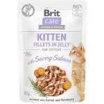 Brit Care Cat Pouch KITTEN Savory Salmon in Jelly 85 g – Zboží Mobilmania