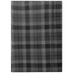 Donau A4 Prešpánové desky s gumičkou tříchlopňové kostičkované černé – Zboží Mobilmania