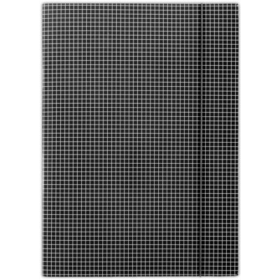 Donau A4 Prešpánové desky s gumičkou tříchlopňové kostičkované černé – Zboží Mobilmania