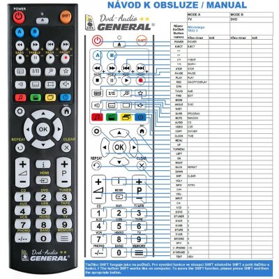 Dálkový ovladač General Micromega Trio 3 – Zboží Živě