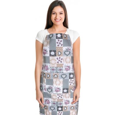 Bellatex Kuchyňská zástěra DITA zástěra 67x84 cm Patchwork Šedá – Hledejceny.cz
