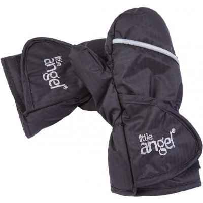 Little Angel Rukavice s palcem Outlast černá-výšivka šedá – Hledejceny.cz