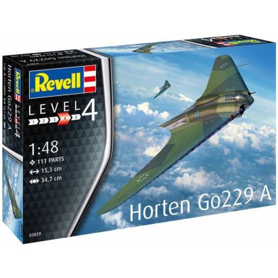 Revell Horten Go229 A 1 Plastic ModelKit letadlo 03859 1:48 – Zbozi.Blesk.cz