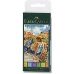 Popisovač Faber-Castell Pitt Artist Pen Brush 6 ks hrot B letní odstíny – Zboží Živě