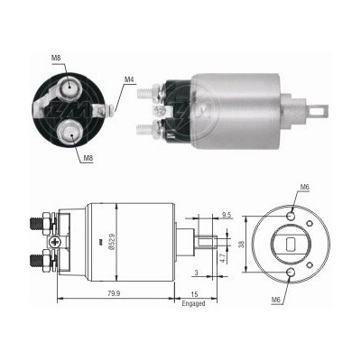 Spínač startéru ZM - Hitachi 2130-27006 | Zboží Auto