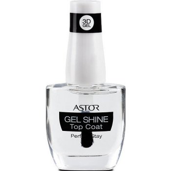 Astor Perfect Stay 3D Gel Shine Top Coat vrchní lak na nehty 100 Transparent 12 ml