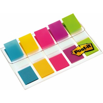 Záložky Post-it 683-5 CB, 11,9x43,2 mm, 5 x 20 záložek – Hledejceny.cz
