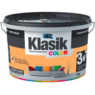 HET Klasik COLOR žluto oranžová 4kg – Zboží Mobilmania