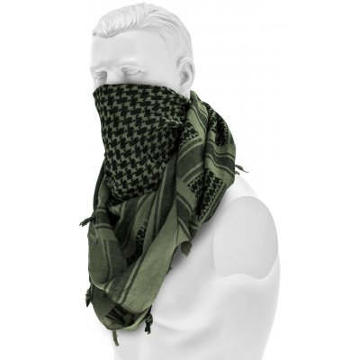 Šátek Mil-tec Shemagh olivovo černý – Zboží Dáma