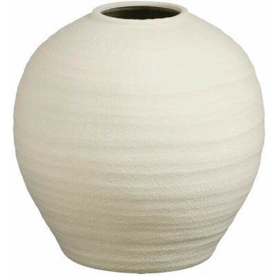 Váza Maite kulatá smetanově bílá - v38 x p37cm – Hledejceny.cz