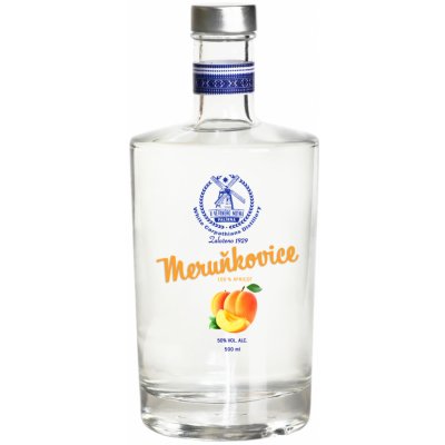 Palírna u Větrného Mlýna Meruňkovice 50% 0,5 l (holá láhev) – Zboží Mobilmania