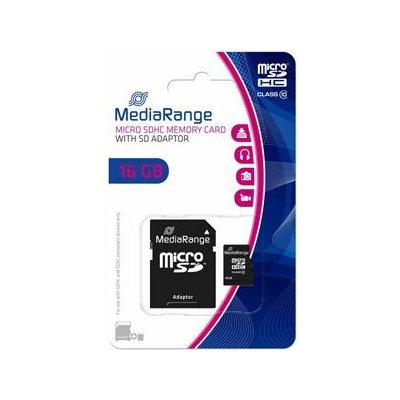 MediaRange Micro Secure Digital Card 16GB micro SDHC MR958 – Zbozi.Blesk.cz