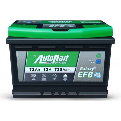 AutoPart Galaxy EFB 12V 72Ah 720 A – Zboží Mobilmania