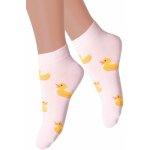 STEVEN Dívčí kotníkové ponožky 004/179 růžová světlá – Zboží Mobilmania