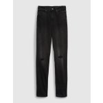 GAP Dětské džíny high rise mom Černá – Zboží Dáma