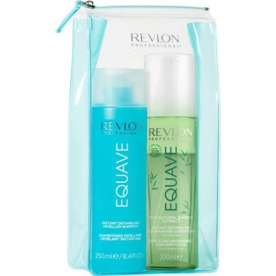 Revlon Professional Equave hydratační šampon 250 ml + neoplachovací kondicioner proti lámání vlasů 200 ml + pouzdro dárková sada – Zboží Mobilmania