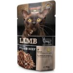 Leonardo jehněčí a extra trhané hovězí 70 g – Sleviste.cz